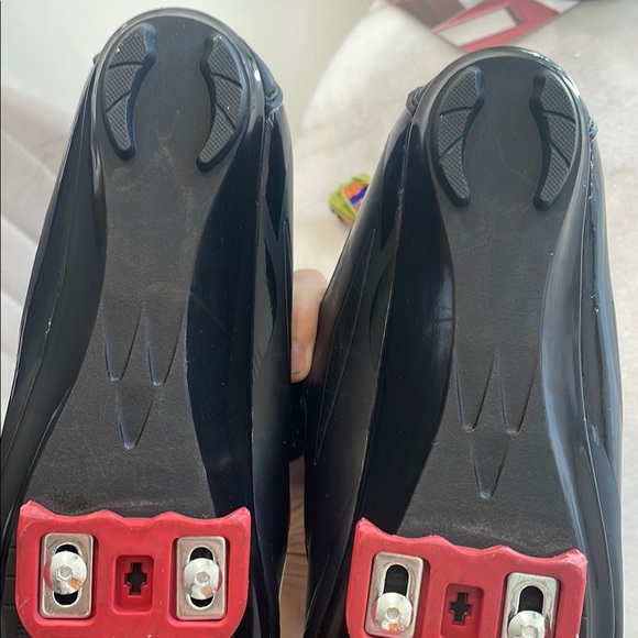 Tommaso Barbi Black and Pink Cycling/Spin Shoes with Velcro Straps - Picture 5 of 10